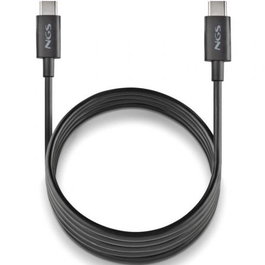 Ngs Zyro Cable USB 2.0 Tipo-C Macho a Macho 60W 480Mbps 1M Negro